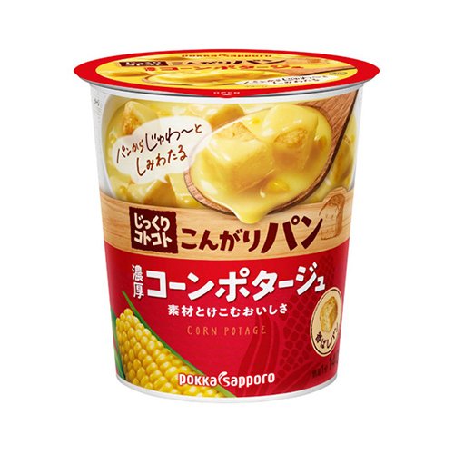 ポッカ じっくりコトコト こんがりパン 濃厚コーンポタージュ ３１．７ｇ×１２個