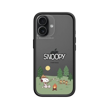 iPhone 17 Mod NX -邊框背蓋組合 (相機按鈕) 黑 - 史努比 Snoopy - 露營趣