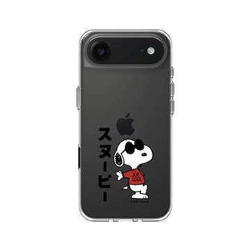 iPhone Air Clear Case（相機按鈕） 透明 - 史努比 Snoopy - Joe Cool