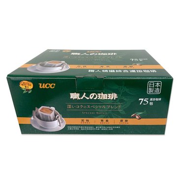 即期品特價 UCC 職人精選綜合濾掛咖啡 7gx75包 (效期2025/06/30)