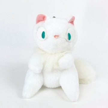 真愛日本 宮崎駿 吉卜力 魔女宅急便 白貓莉莉 珠鍊別針吊飾娃 吊飾 鑰匙圈 娃娃 禮物