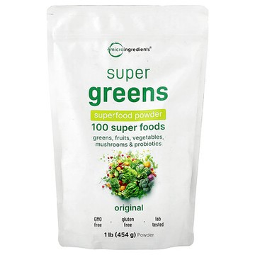 Micro Ingredients, Super Greens, Superfood Powder, Original, 1 lb (454 g)