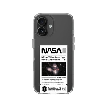 iPhone 16 Clear Case（相機按鈕） 透明 - NASA - NASA's Space Telescope - Stephan's Quintet