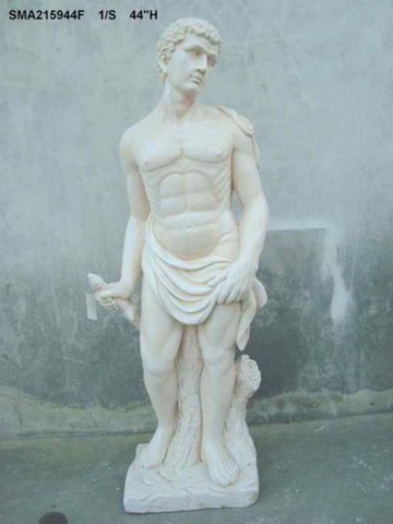 歐式玻璃鋼人物雕塑藝術品客廳戶外落地擺設可定制作拿劍角斗士