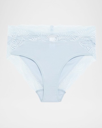 Cotton Delight Lace-Trim High-Cut Briefs