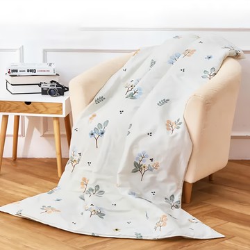 J-bedtime 床寢時光 100%純棉四季涼被 台灣製 R9193M  雙人  花蔓 米色