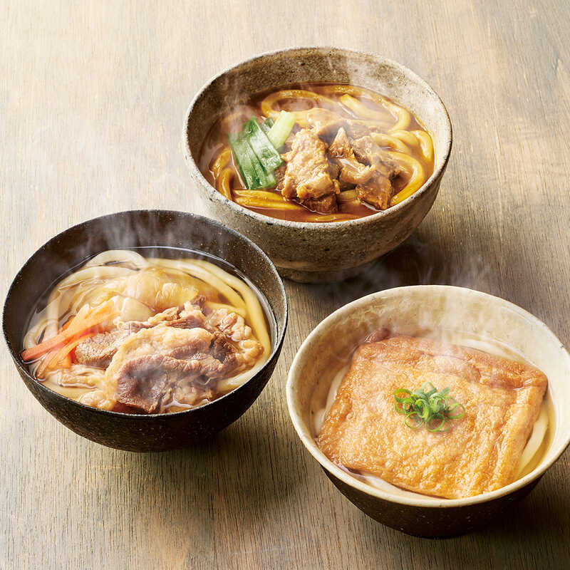 お歳暮 うどん本陣山田家 レンジで簡単3種の個食讃岐うどんの詰合せ