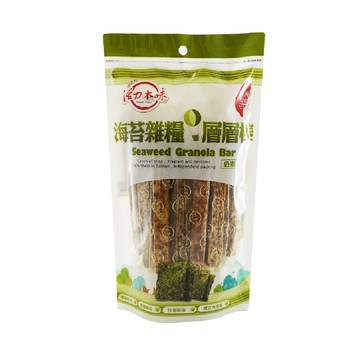 屹兆莊活力本味 海苔雜糧層層棒  酥脆美味  台灣製造  獨立包裝  180g  1袋