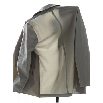 T7088 “輕”風衣 高級褶皺防水透氣商務休閑可收納中長款外套男