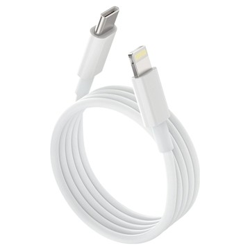 Neon 台灣霓虹 Type-C公轉Lightning公 PD快充線 20W  1個  1m  白色