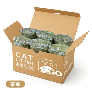 【NiceU毛樂趣】除臭永續茶葉豆腐貓砂(6袋入)