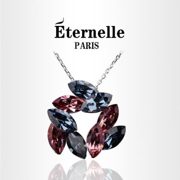 法國Eternelle奧地利水晶吊墜 歐美時尚飾品鎖骨鏈項鏈宴會首飾