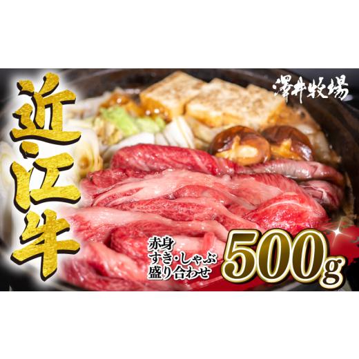 ふるさと納税 滋賀県 竜王町 近江牛 特選 すきしゃぶ用 500g 赤身（ モモ カタ ） 冷凍 【 黒毛和牛 すき焼き しゃぶしゃぶ 用 牛肉 肉 ギフト 自宅用 高級 黒…