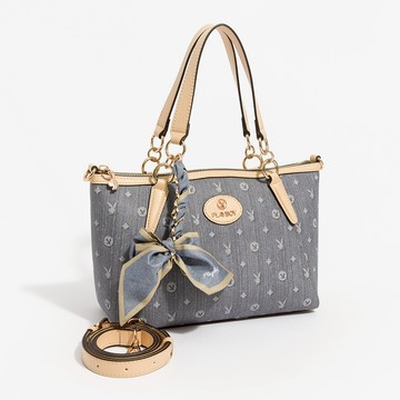 PLAYBOY - 手提包附長背帶  Misty Blue Whisper系列 - 藍色