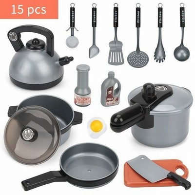 おままごと 調理器具セットミニキッチン おもちゃ 鍋 料理 キッチン 道具 やかん 圧力鍋 15パック 通販 Lineポイント最大get Lineショッピング