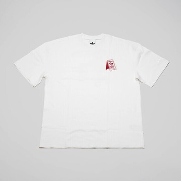 Adidas 愛迪達 Food Cart Tee KX1990 男 T恤 運動上衣 休閒短袖 印花 純棉 白