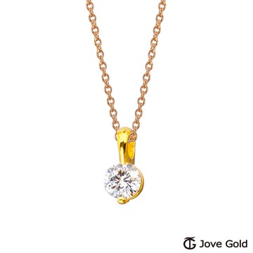 JoveGold漾金飾 序曲黃金墜子 送項鍊
