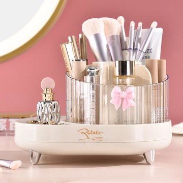 桌面化妝刷收納盒化妝刷收納架眉筆眼影刷子口紅妝品大容量收納筒