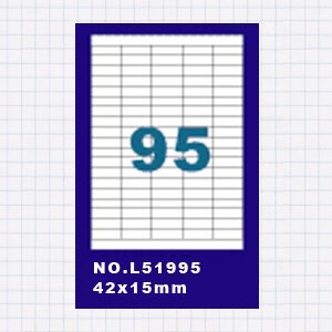 (5包)OGI A4標籤貼紙5欄19列/50張入 四邊直角 雷射.噴墨.點距陣各式列表機專用 標籤貼紙No.L51995
