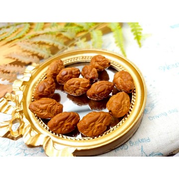 橄欖核象神雕刻件 水晶文玩玉石木頭串珠配件bb42