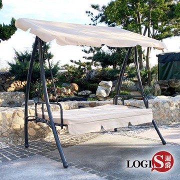 LOGIS邏爵－戶外兩用舒雲搖榻 搖椅 秋千 休憩搖床【HC-101】