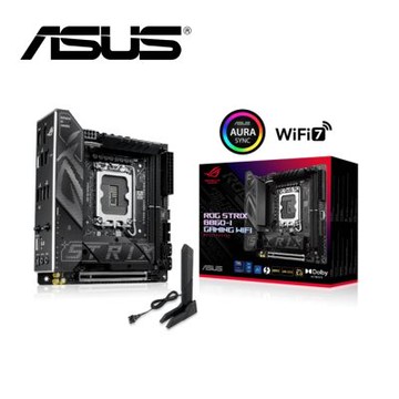 華碩 ROG STRIX B860-I GAMING WIFI 主機板+華碩 AYW GAMING LC 360 ARGB LCD 黑色 水冷