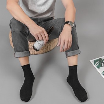 百搭吸汗防臭中統男襪