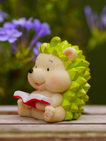 好運連連榴蓮刺猬可愛水果花園擺件辦公桌面車載裝飾品送生日禮物