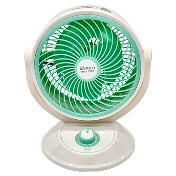 LA POLO 藍普諾 桌上型循環涼夏扇 三段風速 90度大廣角  LA-3512  綠色