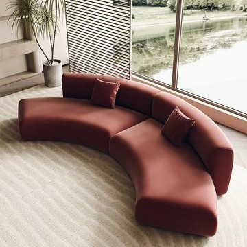 【台灣公司 可打統編】免運 沙發 創意沙發 半圓弧形沙發設計師樣板間網紅異形美容院服裝店辦公室休息區接待 可開發票 全館六折 工廠現貨直銷 新品特價 c9241