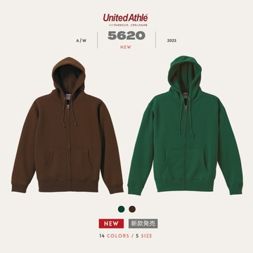 『 免運 』日本United Athle  帽夾外套10oz厚磅 內刷毛【 FUZY 】 - UA5620