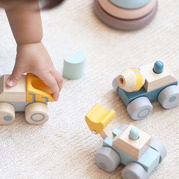 【日本Adnil LAND】寶寶木頭卡車玩具