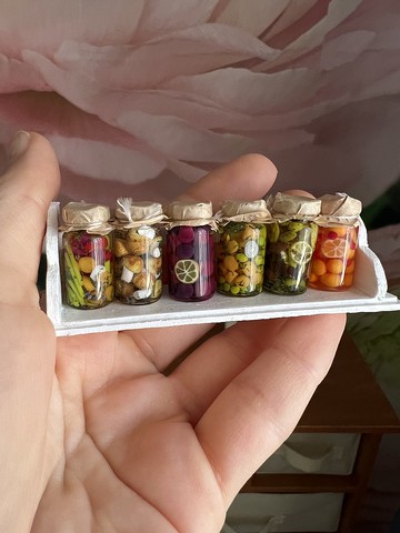 娃娃屋微型比例 1:12 微型罐子