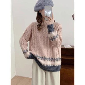 高級感超好看加厚半高領毛衣女冬季女款2025新款秋冬慵懶風針織衫