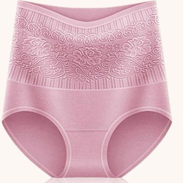 全棉 大碼高腰女士內褲女 抗菌檔 收腹提臀性感透氣三角褲頭 女士內褲 提臀三角褲 純色三角內褲女 加大尺碼內褲 大碼內褲