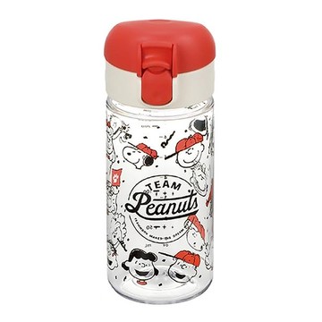 Richell 利其爾 大飲口兩用直飲杯 240ml  史努比 紅色 + 透明色  1個