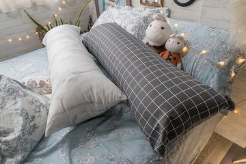 純棉 長抱枕 110cmX40cm 100%純棉 台灣製