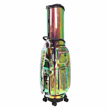 喜力克斯HELIX高爾夫航空伸縮球包可升降式球桿保護套 幻彩金色