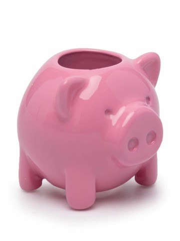 LOEWE - Big Pig dice charm - unisex - Lacquer/Brass - One Size - Pink