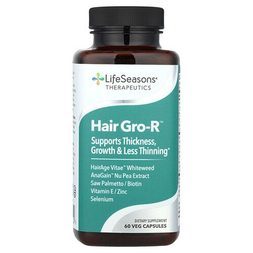 LifeSeasons, Therapeutics，Hair Gro-R™，60 粒素食膠囊