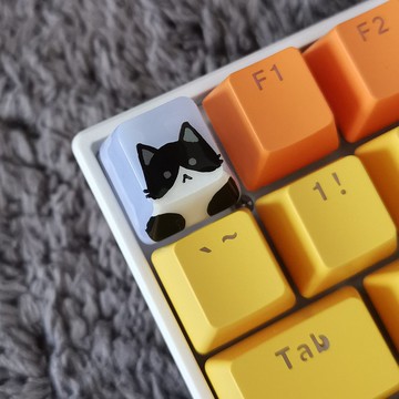 OEM鍵帽黑白貓（牛貓）