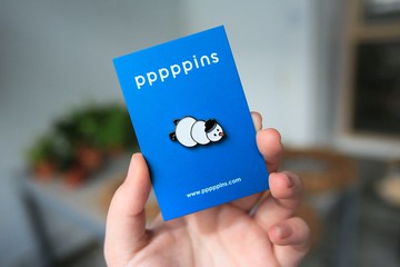 Snowman 小雪人 琺瑯別針