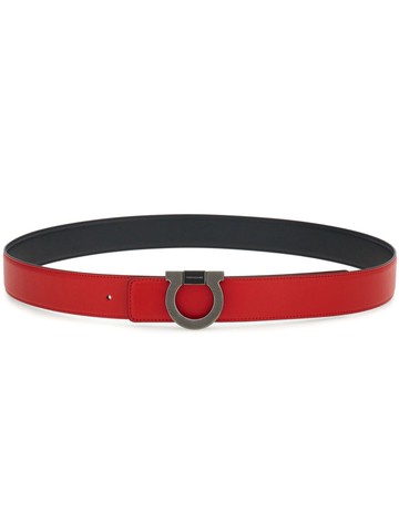 Ferragamo - Gancini leather belt - men - CALFSKIN - 90 - Black