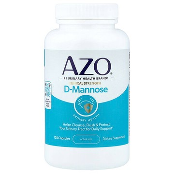 AZO, D-甘露糖，尿路健康，120 粒膠囊