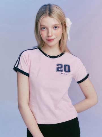MF Fairy Number Crop T-shirt_Pink
