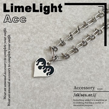 ☆LimeLight☆ 火焰 愛心 繩結 層次 百搭 打結 鈦鋼 飾品 項鍊 單一尺寸