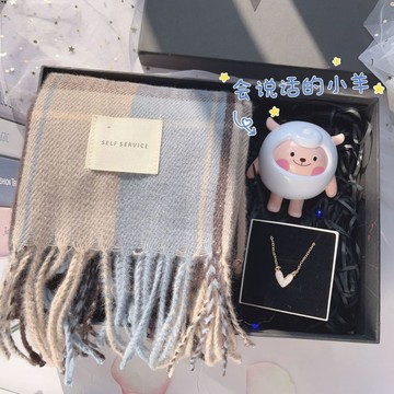 聖誕節禮物女生圍巾送女朋友閨蜜老婆媽媽實用創意少女心生日禮物