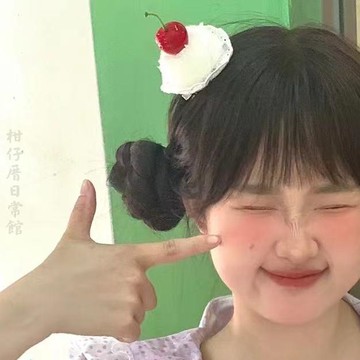 🔥3件8折🍊臺北出貨🍊可開發票奶油甜心~櫻桃小蛋糕髮夾可愛毛球髮飾設計感發夾髮卡側邊夾少女