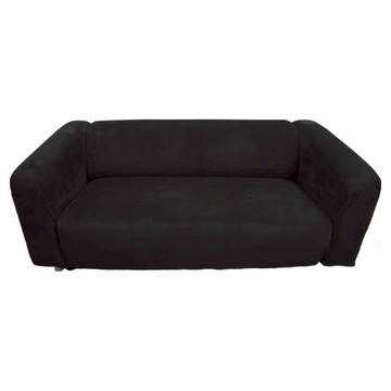 Osun 厚棉絨溫暖柔順 3人座一體成型防蹣彈性沙發套 CE-184  1個  黑色  195~230cm