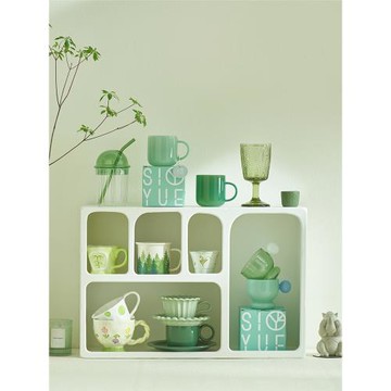 肆月馬克杯女生喝水高顏值家用辦公室咖啡杯子水杯小眾設計感茶杯